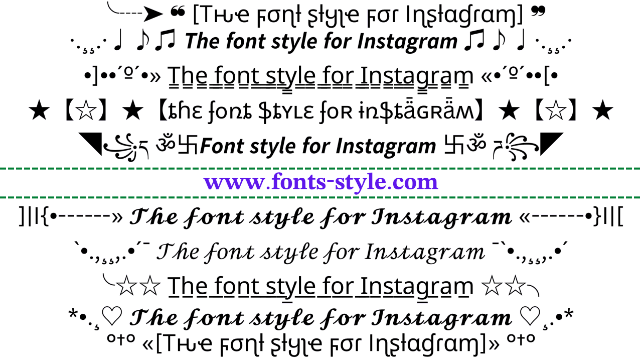 font-style-for-instagram